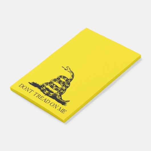 Gadsden Rattlesnake Flag: Revolutionaire Oorlog 17 Post-it® Notes (Schuin)