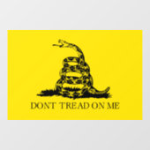Gadsden Rattlesnake Flag: Revolutionaire Oorlog 17 Raamsticker (Vel)