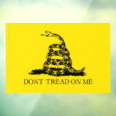 Gadsden Rattlesnake Flag: Revolutionaire Oorlog 17 Raamsticker (Vel 3)