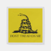 Gadsden Rattlesnake Flag: Revolutionaire Oorlog 17 Servet (Voorkant)