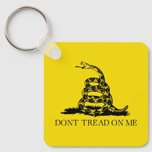 Gadsden Rattlesnake Flag: Revolutionaire Oorlog 17 Sleutelhanger (Voorkant)