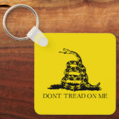 Gadsden Rattlesnake Flag: Revolutionaire Oorlog 17 Sleutelhanger (Voorkant)