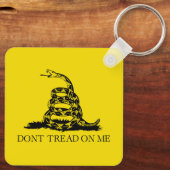 Gadsden Rattlesnake Flag: Revolutionaire Oorlog 17 Sleutelhanger (Achterkant)