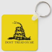 Gadsden Rattlesnake Flag: Revolutionaire Oorlog 17 Sleutelhanger (Achterkant)
