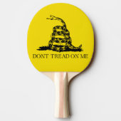 Gadsden Rattlesnake Flag: Revolutionaire Oorlog 17 Tafeltennisbatje (Achterkant)