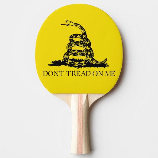 Gadsden Rattlesnake Flag: Revolutionaire Oorlog 17 Tafeltennisbatje (Voorkant)