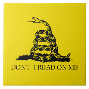 Gadsden Rattlesnake Flag: Revolutionaire Oorlog 17 Tegeltje