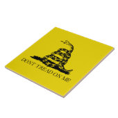 Gadsden Rattlesnake Flag: Revolutionaire Oorlog 17 Tegeltje (Zijkant)