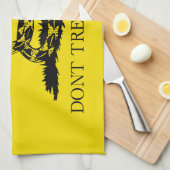 Gadsden Rattlesnake Flag: Revolutionaire Oorlog 17 Theedoek (Quarter Fold)