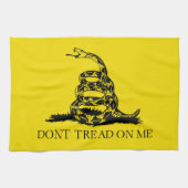 Gadsden Rattlesnake Flag: Revolutionaire Oorlog 17 Theedoek (Horizontaal)