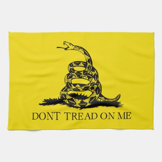 Gadsden Rattlesnake Flag: Revolutionaire Oorlog 17 Theedoek (Horizontaal)