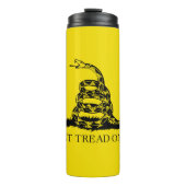 Gadsden Rattlesnake Flag: Revolutionaire Oorlog 17 Thermosbeker (Voorkant)