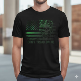 Gadsden Schedel & Slang Grafische T-Shirt met Afge