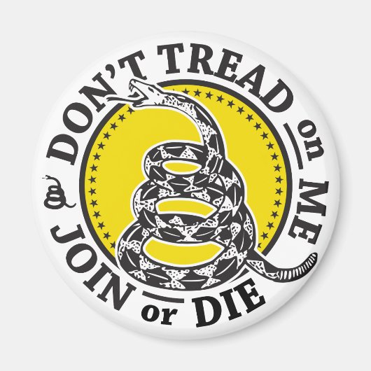 Gadsden Snake Crest Magneet (Voorkant)