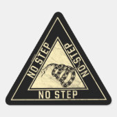 Gadsden Snake Military Aircraft Warning Sticker (Voorkant)