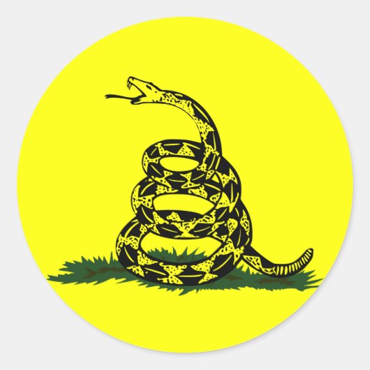 Gadsden Snake Sticker (Voorkant)