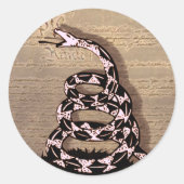 Gadsden Snake Sticker (Voorkant)