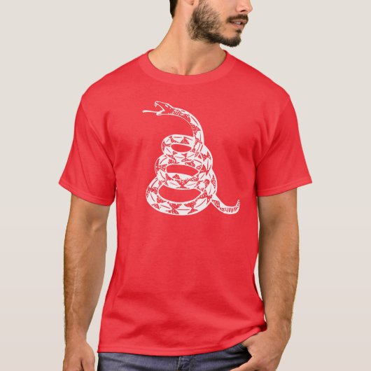Gadsden Snake - White T-shirt (Voorkant)