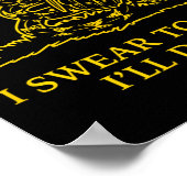 Gadsden Snek Snake Flag Don't Tread Parody Grenade Poster (Hoek)