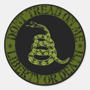 Gadsden Sticker (groen)