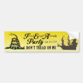 Gadsden - Tea Party Alsof het 1773 Bumpersticker i (Voorkant)