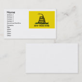 Gadsden Visitekaartje (Voorkant / Achterkant)