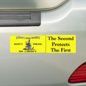 Gadsden vlag 2e wijziging bumpersticker (Op auto)