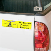 Gadsden vlag 2e wijziging bumpersticker (Op Truck)