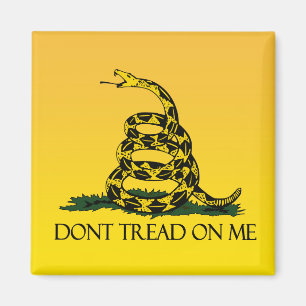Gadsden vlag, gele achtergrond magneet