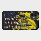 Gadsden-vlag iPhone Hoesje (Achterkant (horizontaal))
