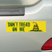 Gadsden vlag kan me niet vertellen bumpersticker (Op auto)