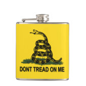 Gadsden vlag kan me niet vertellen heupfles (Voorkant)