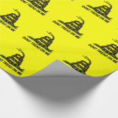 Gadsden vlag laat me niet lezen over patriottische cadeaupapier (Hoek)