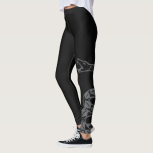 Gadsden-vlag 'Raak me niet aan' Grijs Leggings