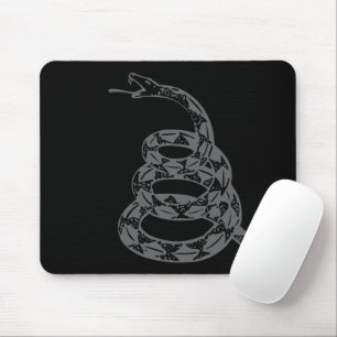 Gadsden-vlag 'Raak me niet aan' Grijs Muismat