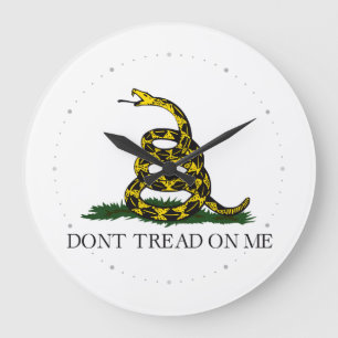 Gadsden-vlag 'Trap niet op mij' Libertarisch Geel Grote Klok