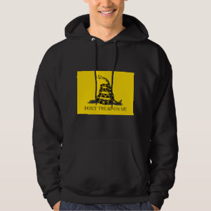 Gadsden-vlag 'Treed niet op mij' ZWART GEEL Hoodie