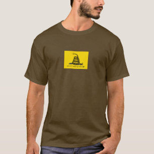 Gadsden-vlag 'Treed niet op mij' ZWART GEEL T-shirt