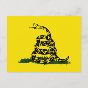 Gadsden vlag variant briefkaart