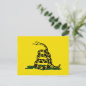 Gadsden vlag variant briefkaart (Staand voorkant)