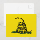 Gadsden vlag variant briefkaart (Voorkant / Achterkant)