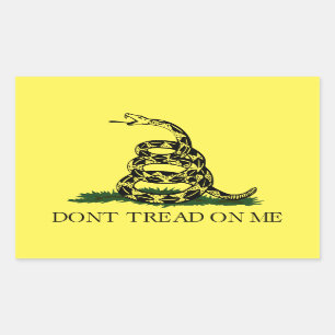Gadsen Flag, niet op me lezen, sticker