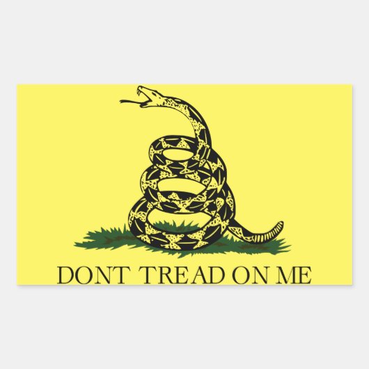 Gadsen Flag, niet op me trappen, Sticker (Voorkant)