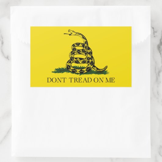 Gadsen Flag Rechthoekige Sticker (Tas)