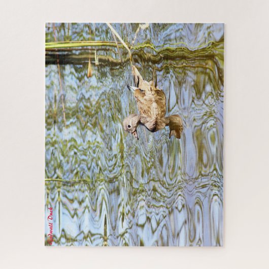 Gadwall Duck Legpuzzel (Verticaal)