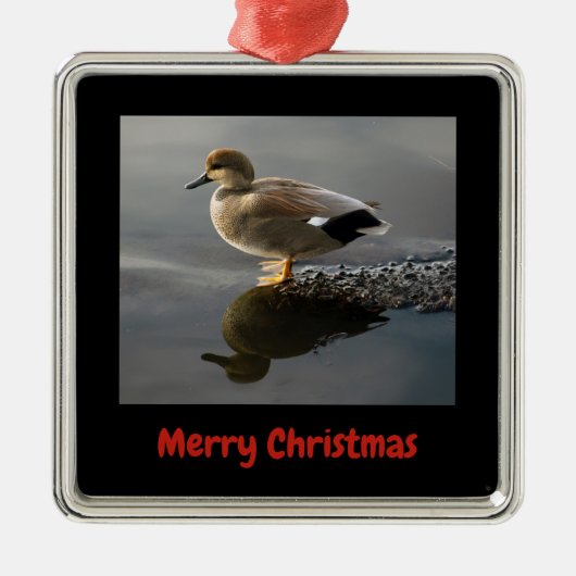 Gadwell Duck Merry kerstomhulde Ornament (Voorkant)