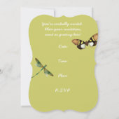Gaeana Cicada Fairy Princess Invitation Kaart (Achterkant)
