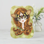 Gaeana Cicada Fairy Princess Invitation Kaart (Staand voorkant)