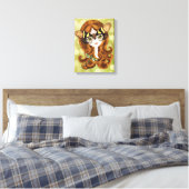 Gaeana Cicada Feeërie Ingepakt Canvas Print (Insitu (Slaapkamer))
