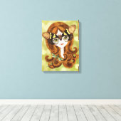 Gaeana Cicada Feeërie Ingepakt Canvas Print (Insitu (Houten vloer))